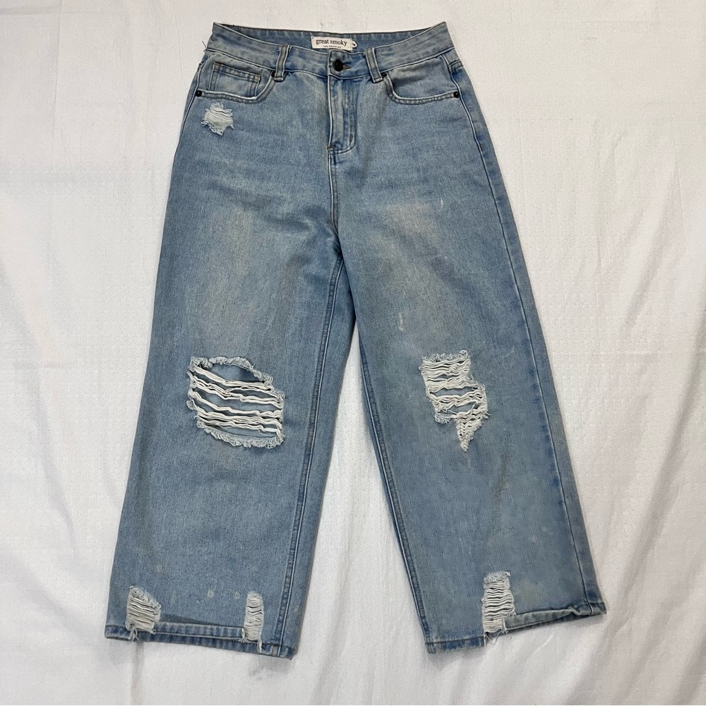 Great Smoky Light Blue wide Leg Jeans size 9